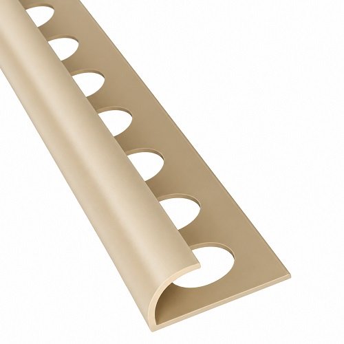 Supplier of 12mm x 2.5m Beige PVC Tile Trim in UAE