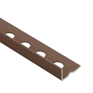 Supplier of Brown L-Shape PVC Tile Trim 10mm x 2.5m in UAE